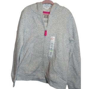 Fleece zip-up hoodie